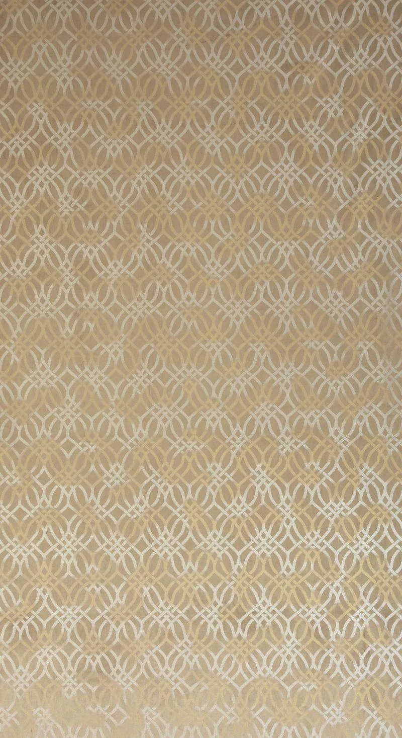 Eurofirany minkšto aksomo užuolaida ARETA su boho stiliaus raštu / 200 g/m2 / 140x250 / smėlio spalvos