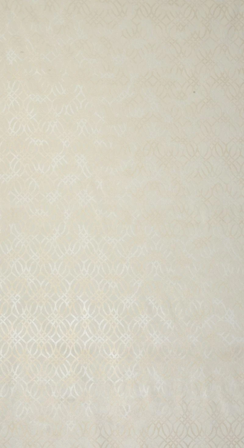 Eurofirany minkšto aksomo užuolaida ARETA su boho stiliaus raštu / 200 g/m2 / 140x250 / kreminės spalvos