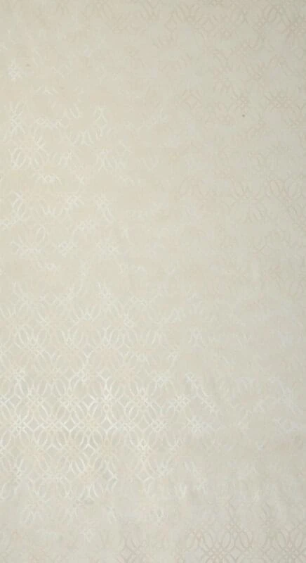 Eurofirany minkšto aksomo užuolaida ARETA su boho stiliaus raštu / 200 g/m2 / 140x250 / kreminės spalvos
