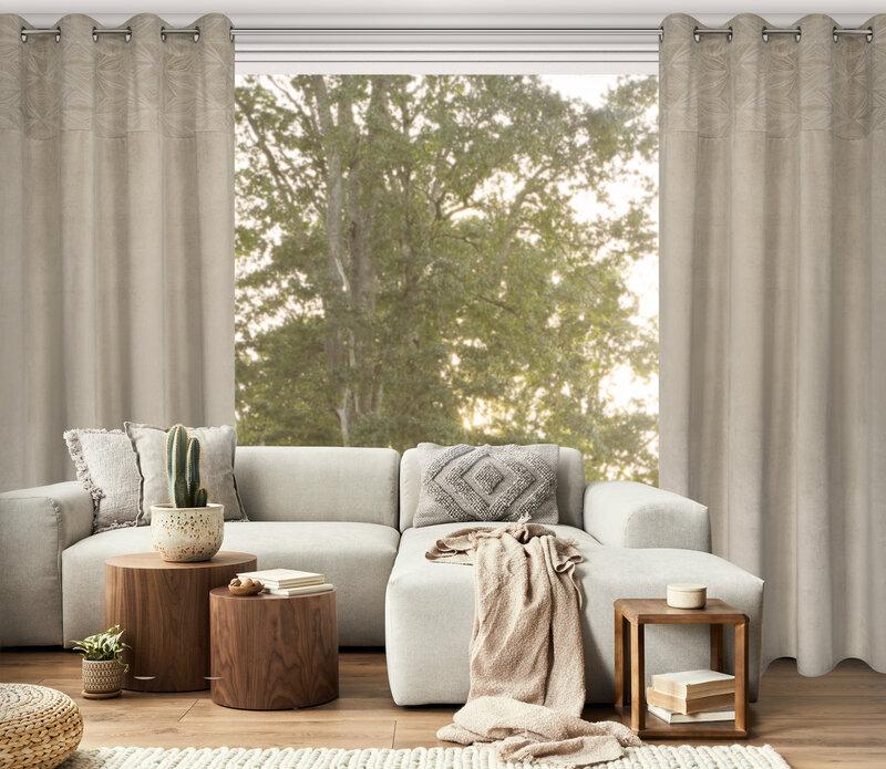 Eurofirany Užuolaidos ARIANA / BEIGE 140X250 TRANS