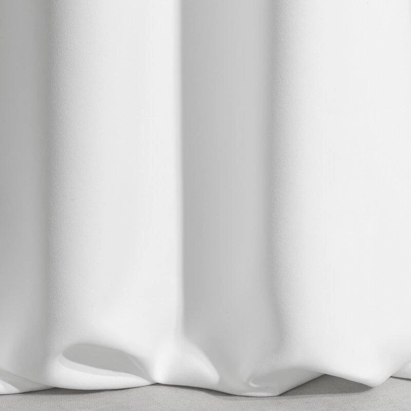 Eurofirany Užtemdanti BLACKOUT užuolaida, lygi, pusiau matinė, 135 x 250 cm, žiedai/ratukai, spalva: balta