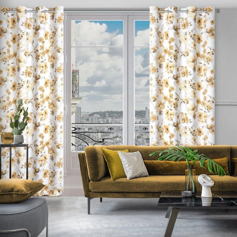 Eurofirany Užuolaidos CAREN / B + BEIGE 140X250 TRANS