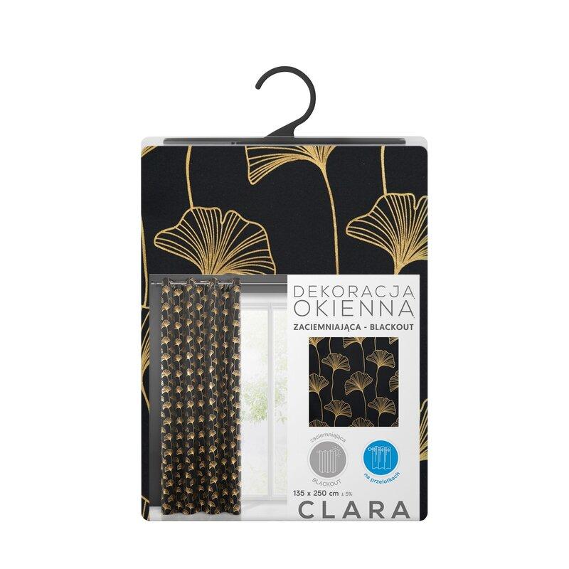 Eurofirany Užuolaidos CLARA / CZA + ZŁ 135X250 TRANS