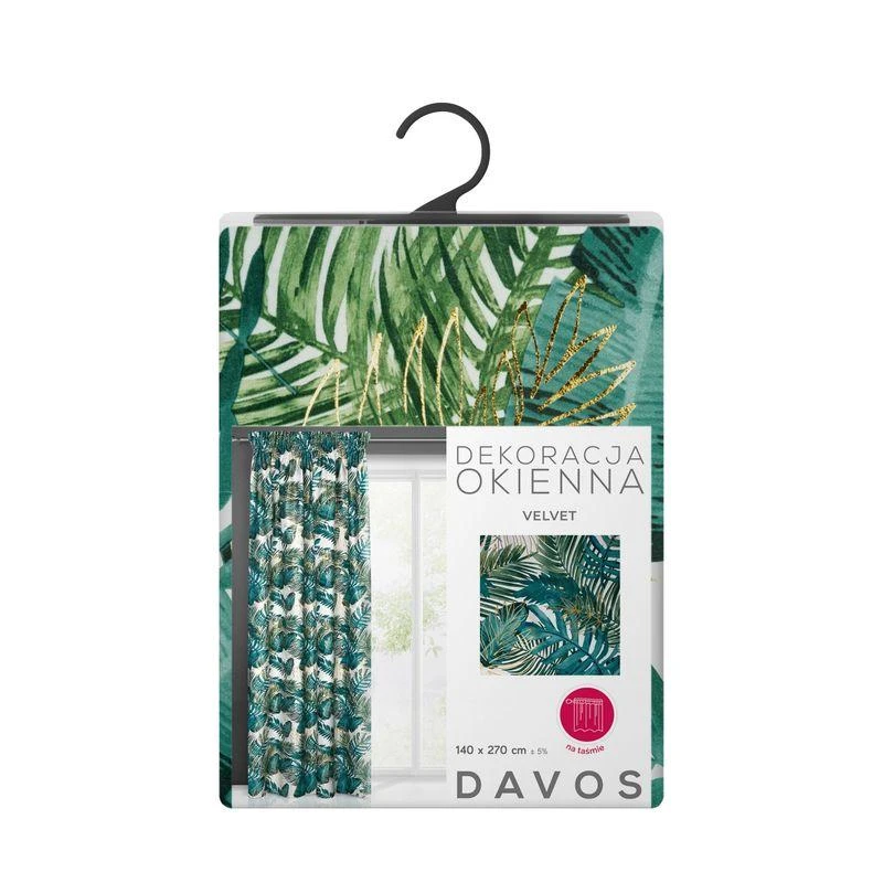 Eurofirany Užuolaidos DAVOS / B + ZIE 140X270 DIRŽAS