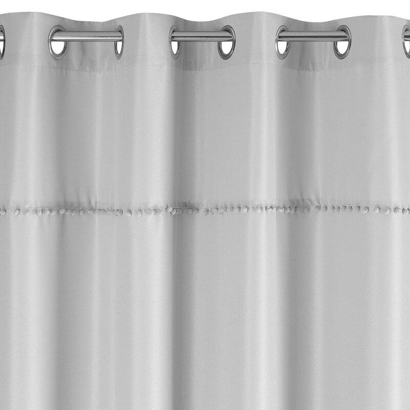 Eurofirany Užuolaidos DEFNE / Sidabrinis 135X260 TRANSFORM