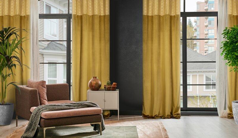 Eurofirany Užuolaidos ELEN / HONEY + SZA 140X250 TRANS