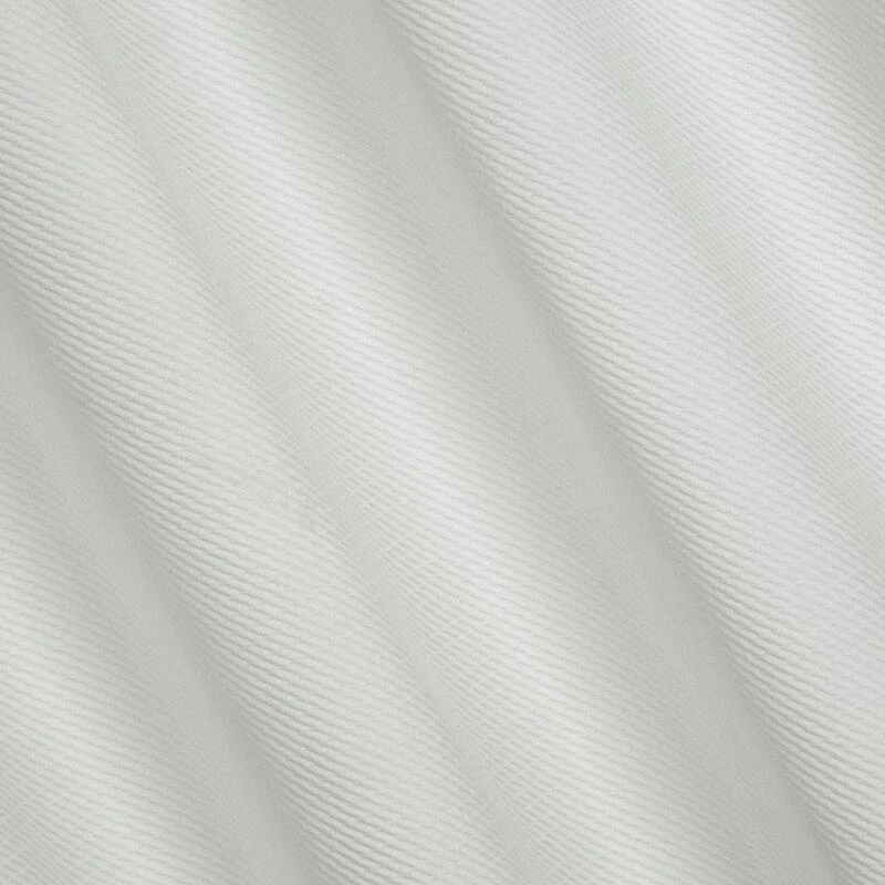 Eurofirany ELIZA Minkšto aksomo naktinė užuolaida su smulkiu raštu, 140X250 cm, kilpos / žiedai, spalva: balta