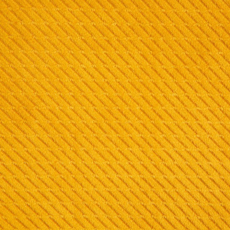 Eurofirany ELIZA Minkšto aksomo naktinė užuolaida su smulkiu raštu, 140X250 cm, kilpos / žiedai, spalva: garstyčių