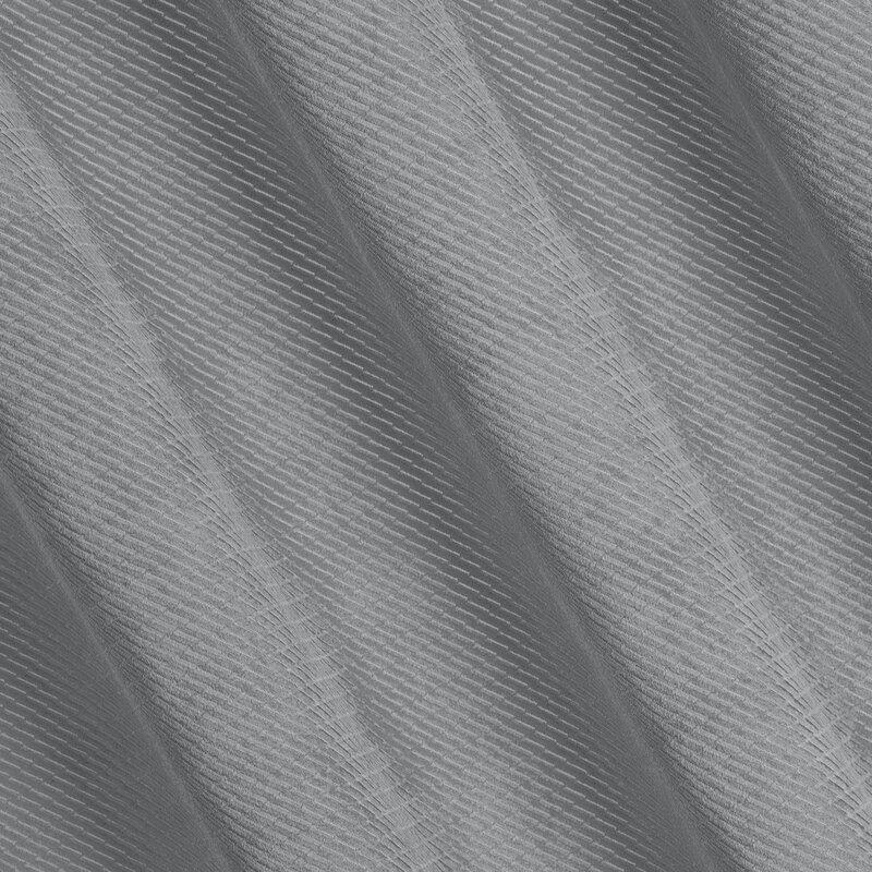 Eurofirany ELIZA Minkšto aksomo naktinė užuolaida su smulkiu raštu, 140X250 cm, kilpos / žiedai, spalva: sidabrinė