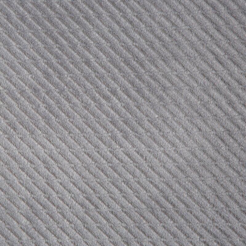 Eurofirany ELIZA Minkšto aksomo naktinė užuolaida su smulkiu raštu, 140X250 cm, kilpos / žiedai, spalva: sidabrinė