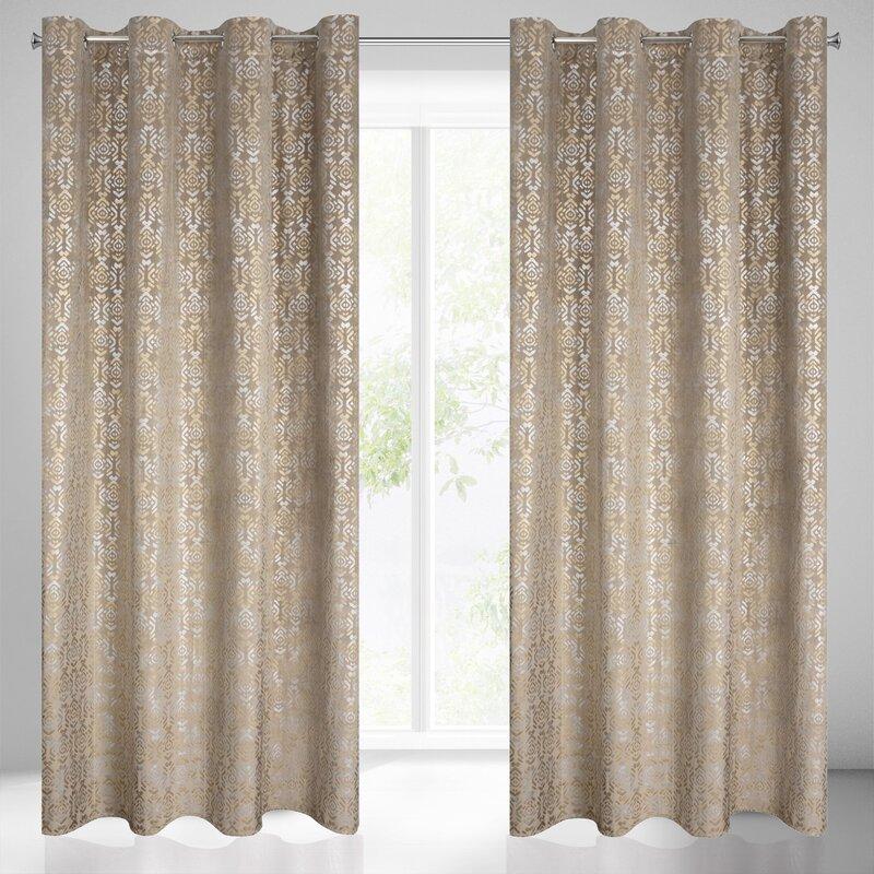 Eurofirany Užuolaidos LAURA / BEIGE + PLN 140X250 TRANS