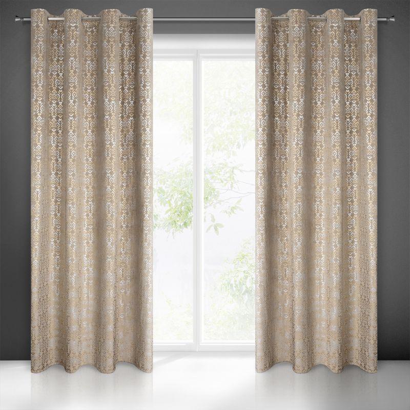 Eurofirany Užuolaidos LAURA / BEIGE + PLN 140X250 TRANS
