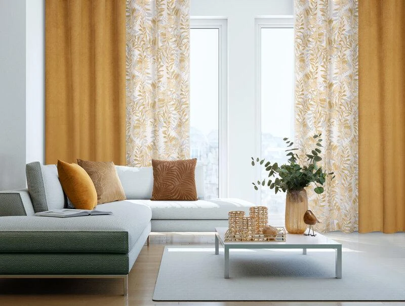 Eurofirany Užuolaidos LILI / GOLD 140X250 TRANS