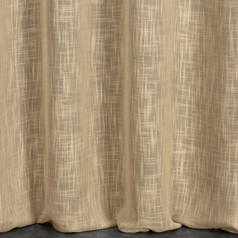 Eurofirany Užuolaidos LIREN / BEIGE 140X250 TRANS