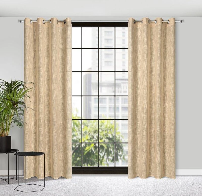 Eurofirany Užuolaidos LIREN / BEIGE 140X250 TRANS
