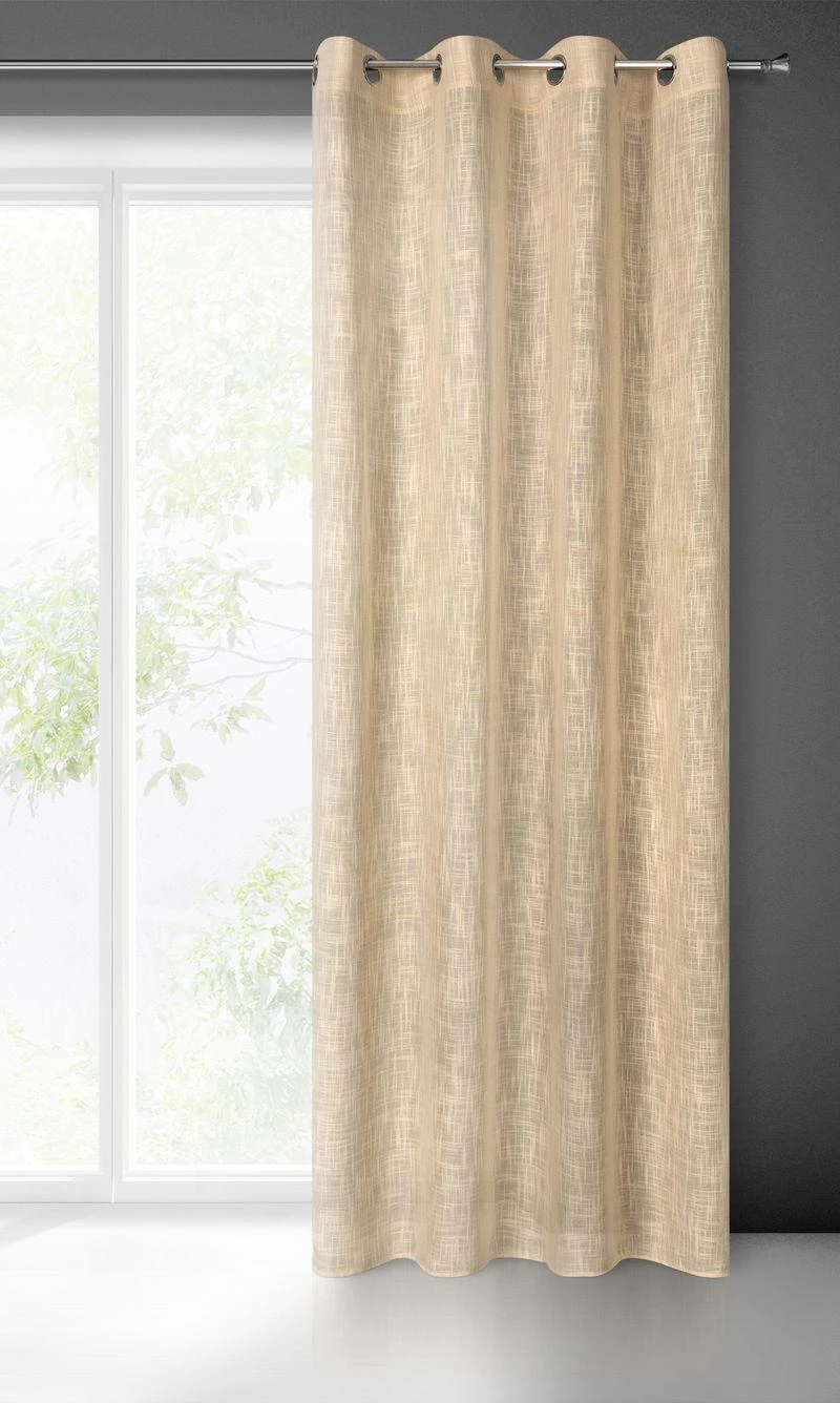Eurofirany Užuolaidos LIREN / BEIGE 140X250 TRANS