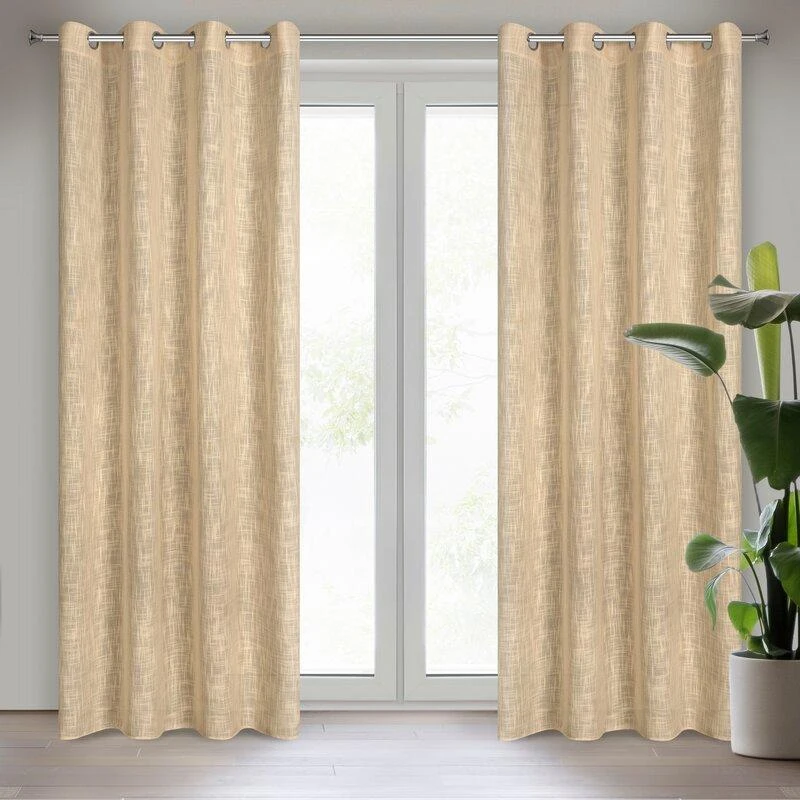 Eurofirany Užuolaidos LIREN / BEIGE 140X250 TRANS