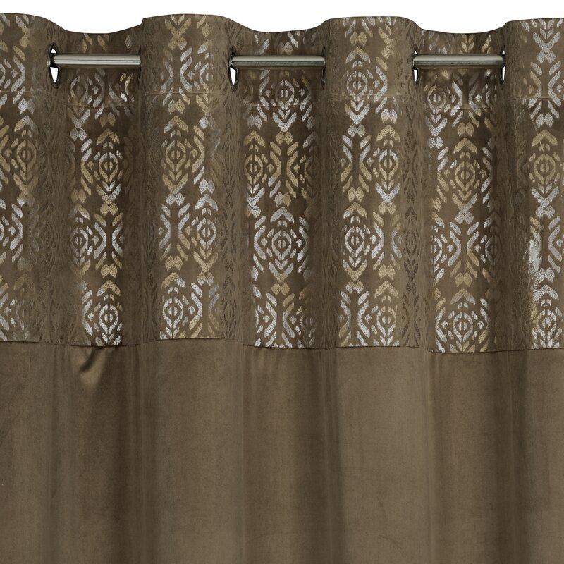 Eurofirany Užuolaidos LIZA / BEIGE + ZŁ 140X250 TRANS