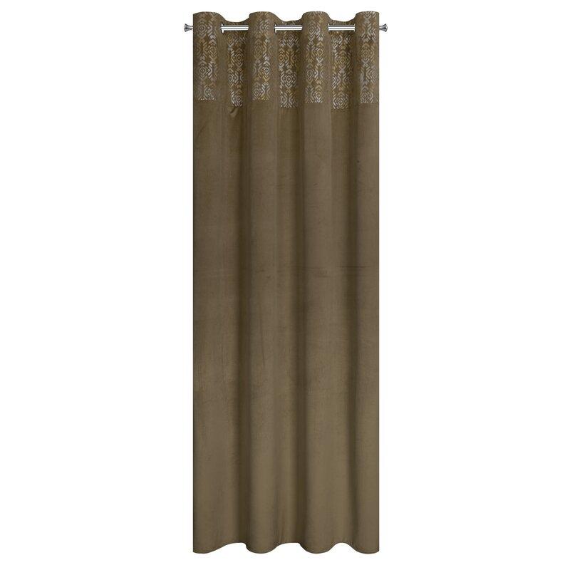 Eurofirany Užuolaidos LIZA / BEIGE + ZŁ 140X250 TRANS