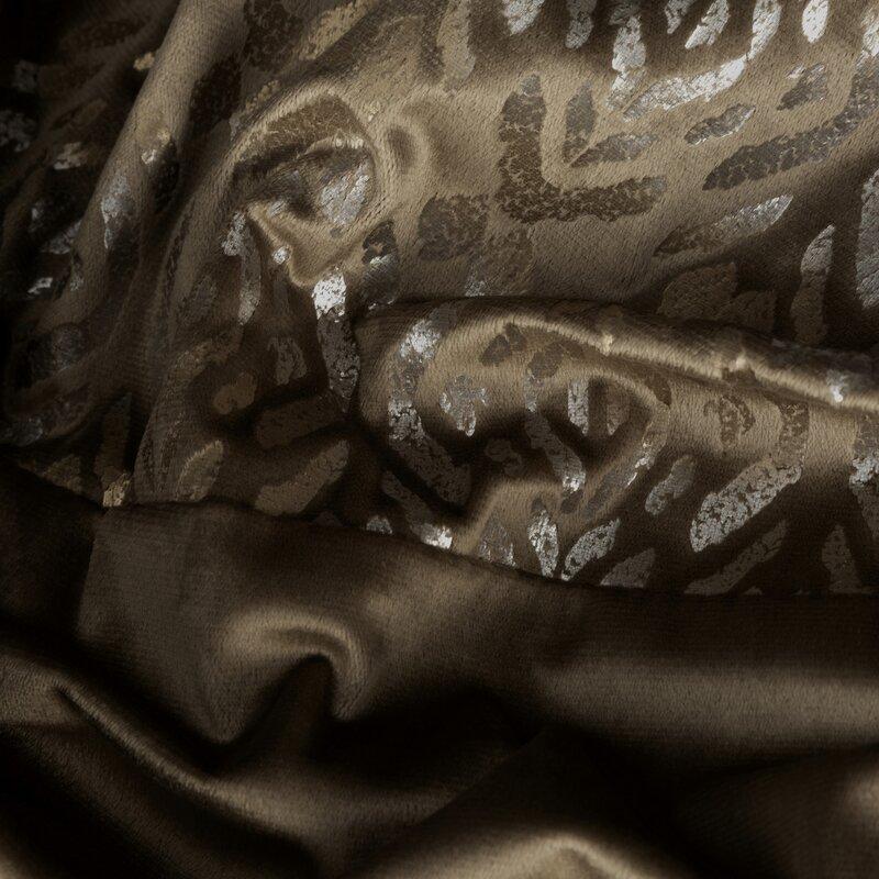 Eurofirany Užuolaidos LIZA / BEIGE + ZŁ 140X250 TRANS