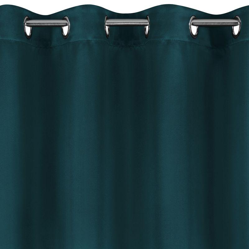 Eurofirany LOGAN blackout tipo temdanti naktinė užuolaida, 140X270 cm, kilpos / žiedai, spalva: turkio aprašymas - Prekės nuotrauka