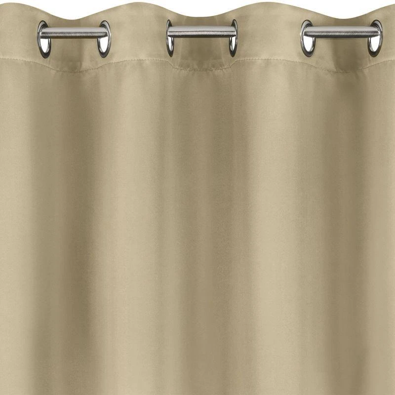 Eurofirany LOGAN blackout tipo temdanti naktinė užuolaida, 135X250 cm, kilpos / žiedai, spalva: smėlio aprašymas - Prekės nuotrauka