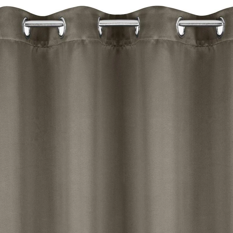 Eurofirany LOGAN blackout tipo temdanti naktinė užuolaida, 135X250 cm, kilpos / žiedai, spalva: tamsi smėlio aprašymas - Prekės nuotrauka