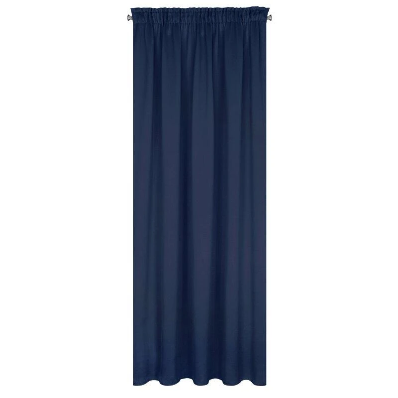 Eurofirany LOGAN blackout tipo temdanti naktinė užuolaida, 135 X 270 cm, juosta / tunelis / kabliukai, spalva: tamsiai mėlyna