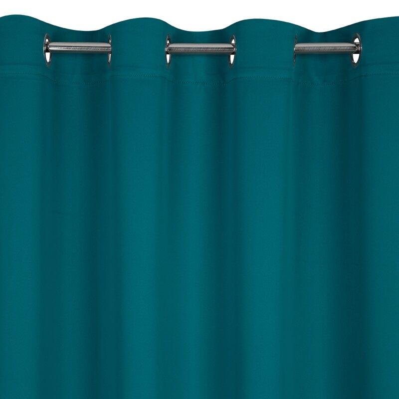 Eurofirany LOGAN blackout tipo temdanti naktinė užuolaida, 135X250 cm, kilpos / žiedai, spalva: turkio