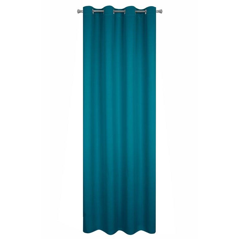 Eurofirany LOGAN blackout tipo temdanti naktinė užuolaida, 135X250 cm, kilpos / žiedai, spalva: turkio