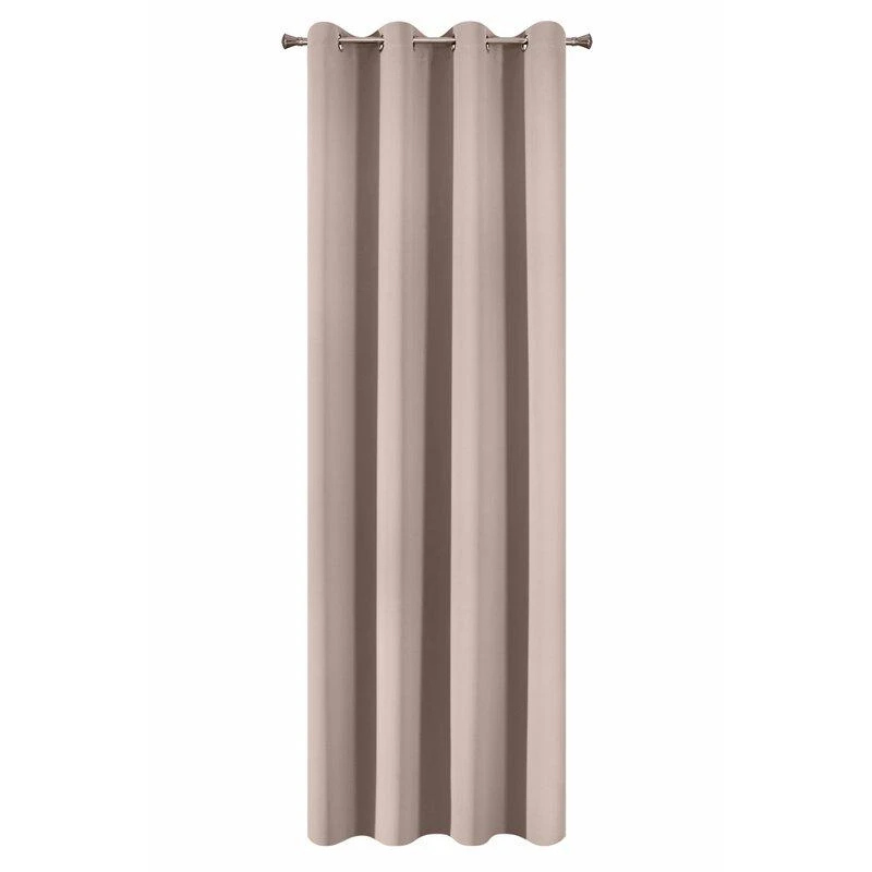 Eurofirany LOGAN blackout tipo temdanti naktinė užuolaida, 135X250 cm, kilpos / žiedai, spalva: pudros