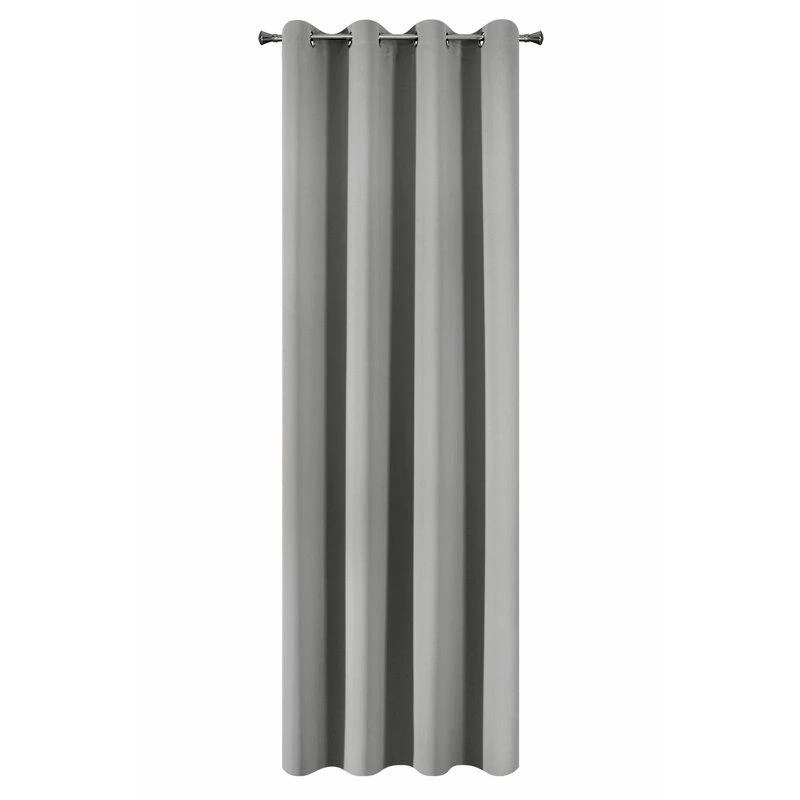 Eurofirany LOGAN blackout tipo temdanti naktinė užuolaida, 135X250 cm, kilpos / žiedai, spalva: pilka