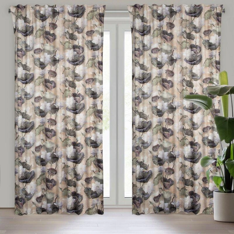 Eurofirany ZAS/LOTOS/BEIGE+ZI 140X270 T/WID