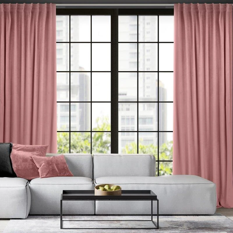 Naktinė užuolaida Eurofirany MADLEN 140X300 cm, flex juosta, spalva: pudros