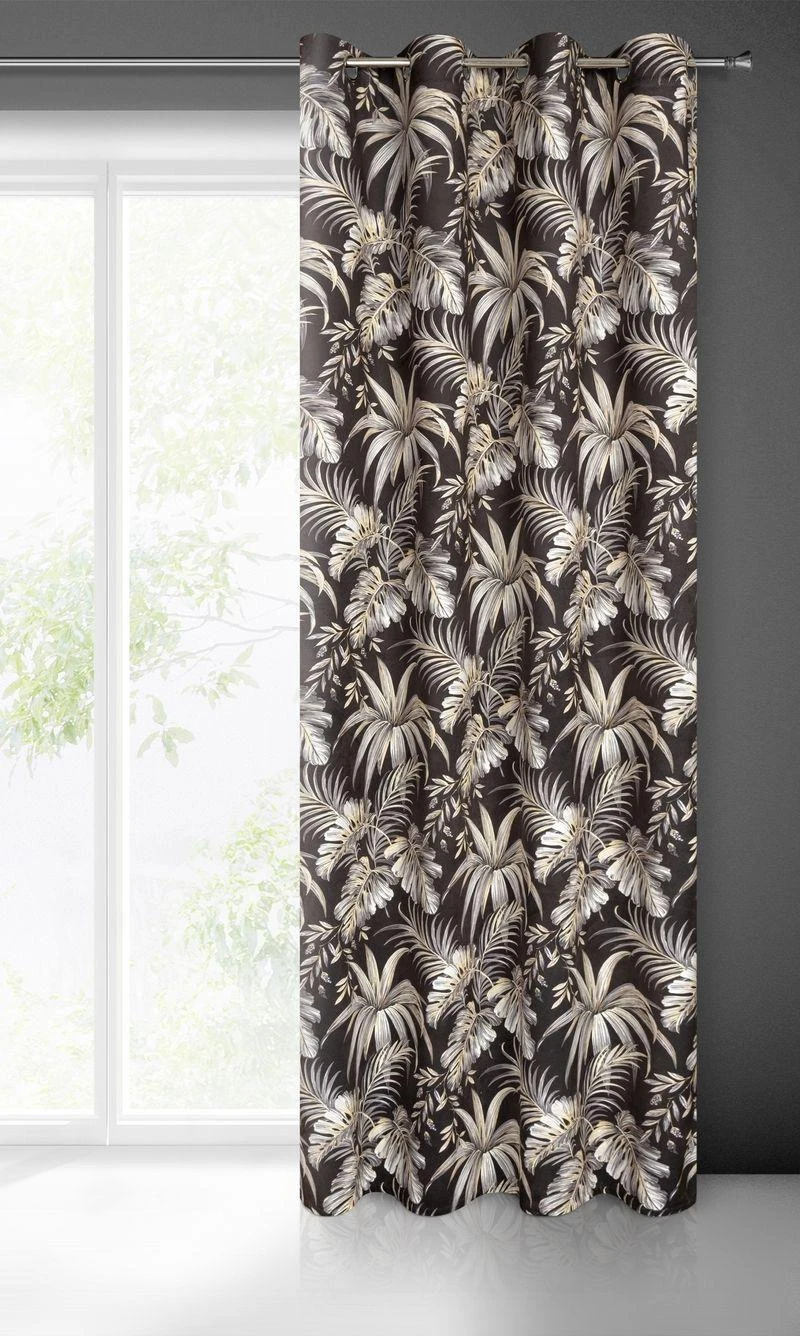 Eurofirany Užuolaidos MAGI / CZA + BEIGE 140X250 TRANS