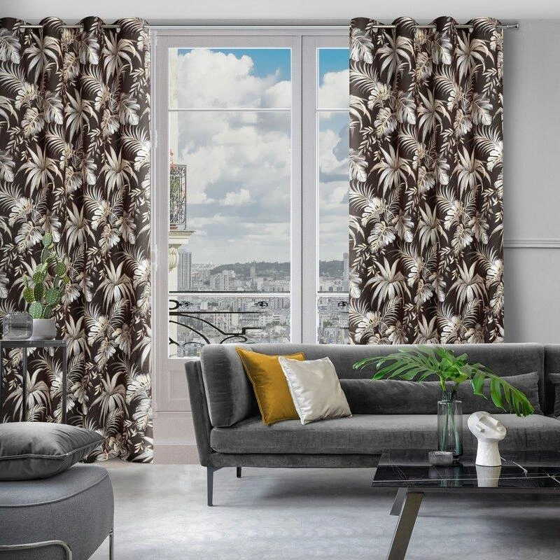 Eurofirany Užuolaidos MAGI / CZA + BEIGE 140X250 TRANS