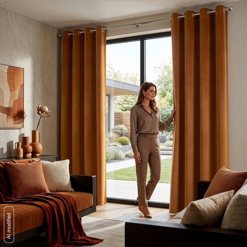 Eurofirany ZAS/MELANIE/RUDY 140X250 PERKALĖ