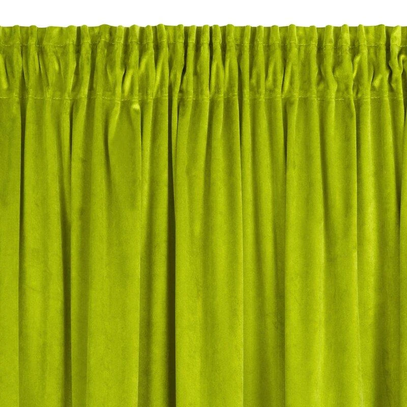 Naktinė užuolaida Eurofirany Pascal iš matinio aksomo, 140 x 300 cm 215 g/m2 , juosta / tunelis / kabliukai, spalva: alyvuogių aprašymas - Prekės nuotrauka