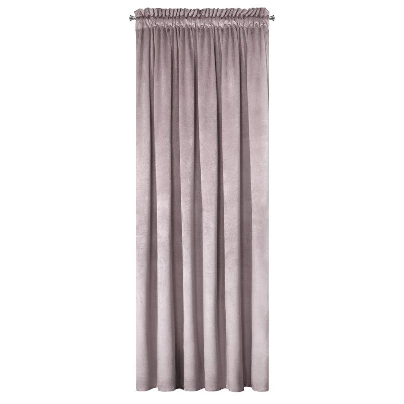 Naktinė užuolaida Eurofirany Pascal iš matinio aksomo, 140 x 300 cm 215 g/m2 , juosta / tunelis / kabliukai, spalva: rusva