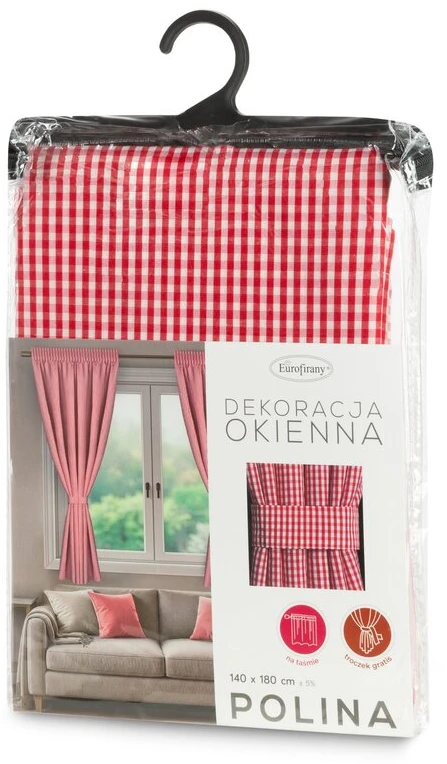 Eurofirany ZAS/POLINA/B+CZE 140X180 T+TRACZEK