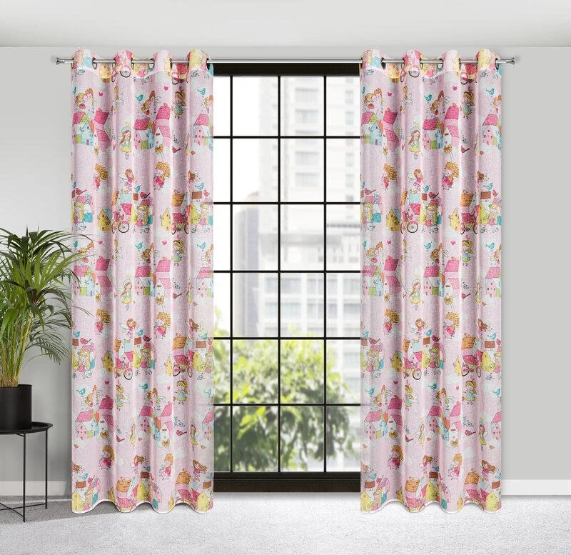 Eurofirany Užuolaidos POLLY / Rožinis 140X250 TRANS
