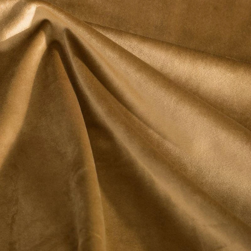 Naktinė užuolaida iš minkšto aksomo Eurofirany DIVA LINE RIA 140X270 cm, juosta/ tunelis/ kabliukai, 300g/m2, spalva: auksinė