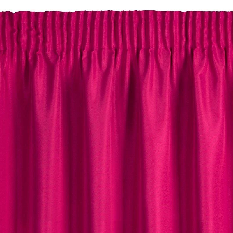 Eurofirany RITA Naktinė užuolaida iš lygaus audinio, 140X270 cm, juosta / tunelis / kabliukai, spalva: amarantinė