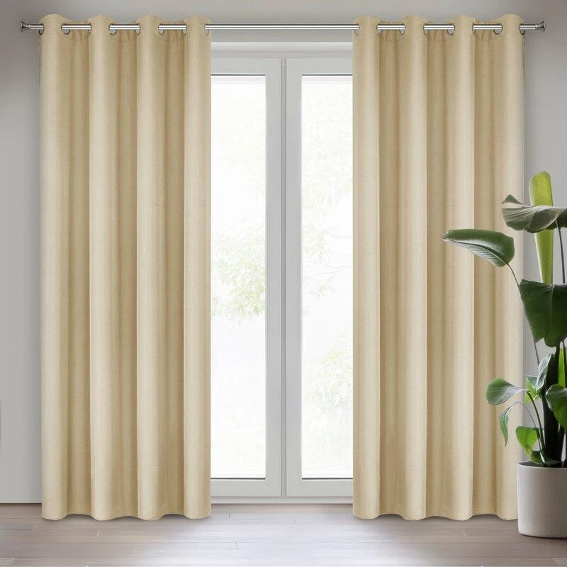 Eurofirany Užuolaidos RITA / BEIG 140X250 TRANS