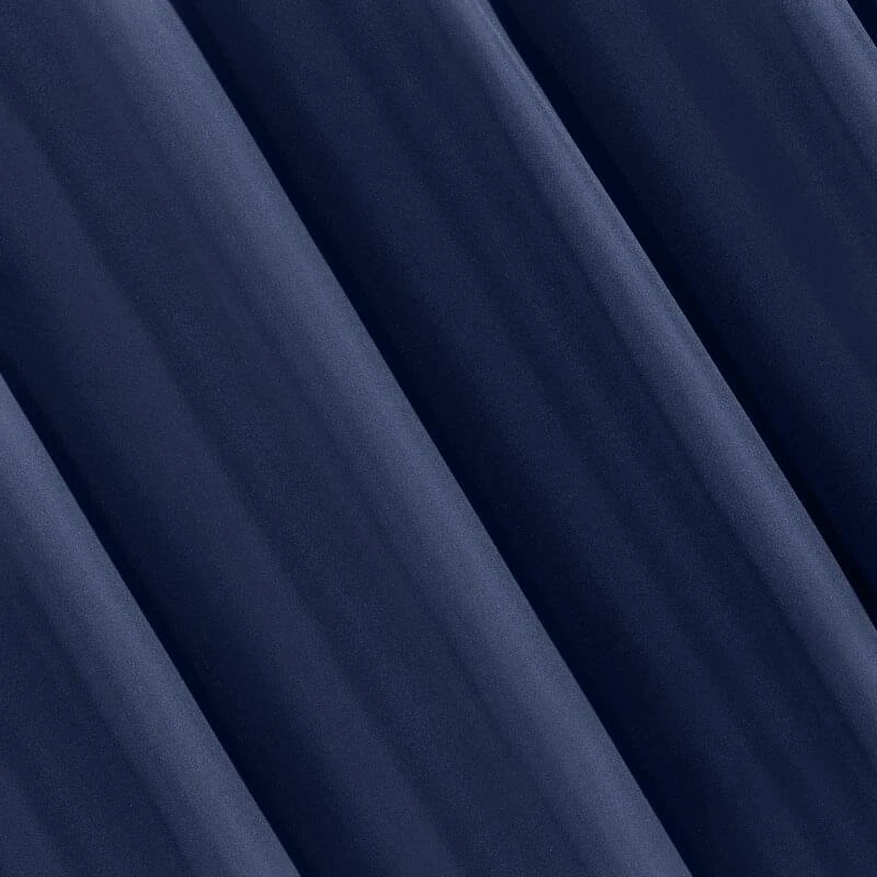 Naktinė užuolaida Eurofirany RITA iš lygaus audinio, 140X250 cm kilpos / ratukai, spalva: mėlyna