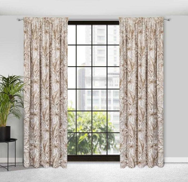 Eurofirany Užuolaidos SABA / B + BEIGE 140X270 T / SZEL
