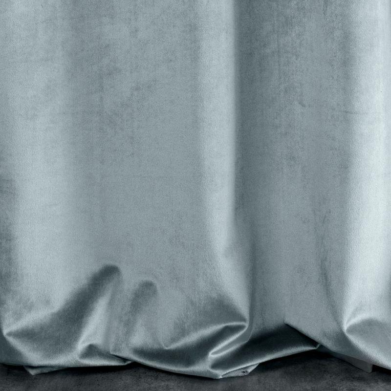 Minkšto ir blizgaus aksomo naktinė užuolaida Eurofirany SAMANTA 140X270cm, juosta / tunelis / kabliukai, spalva: sidabrinė