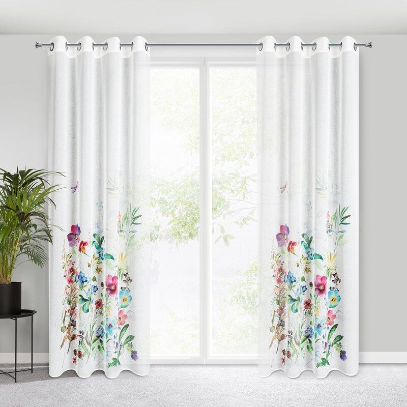 Eurofirany Euro užuolaidos ZAS/SPRING/B+ŽR. 140x250 skersmens
