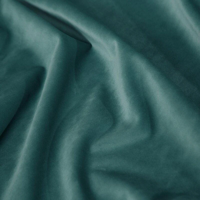 Naktinė užuolaida iš minkšto aksomo Eurofirany DIVA LINE RIA 140X270 cm, juosta/ tunelis/ kabliukai, 300 g/m2, spalva: tamsi turkio