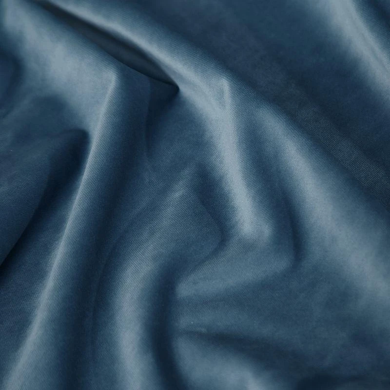 Naktinė užuolaida iš minkšto aksomo Eurofirany DIVA LINE RIA 140X270 cm, juosta/ tunelis/ kabliukai, 300 g/m2, spalva: mėlyna
